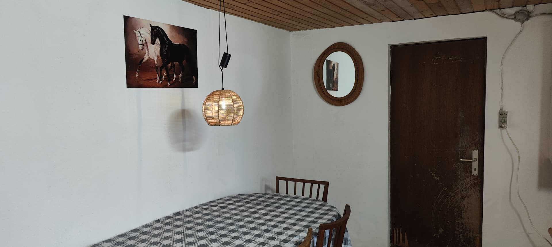 Shared dining space for guests