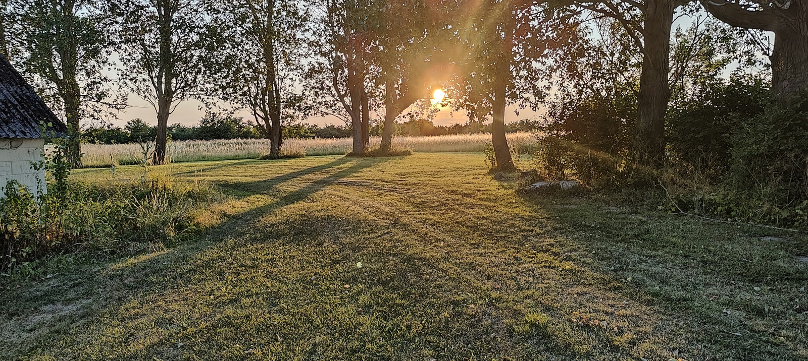 Private farm camping field